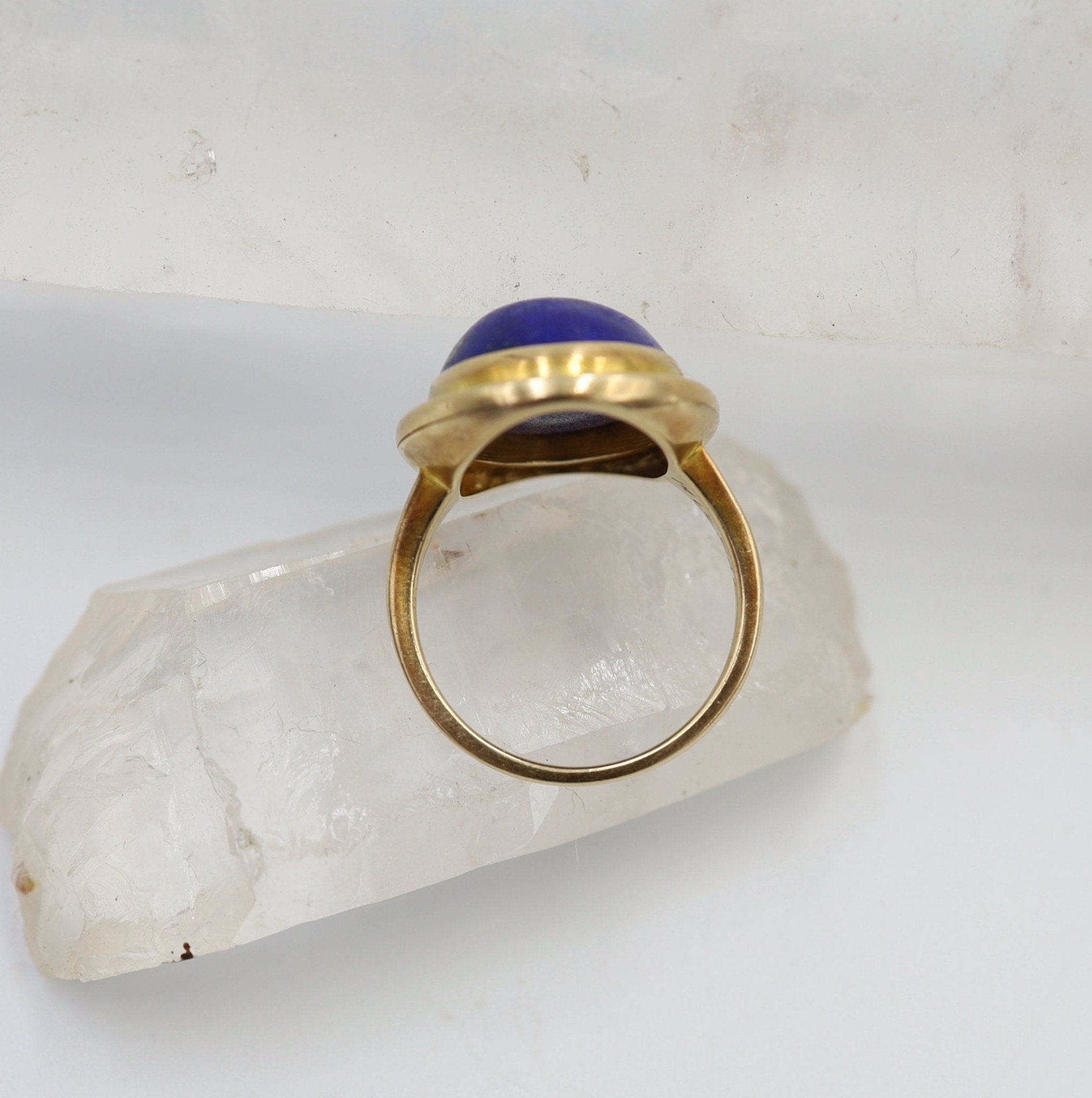 Antique Lapis Mizpah Ring - Petra Star