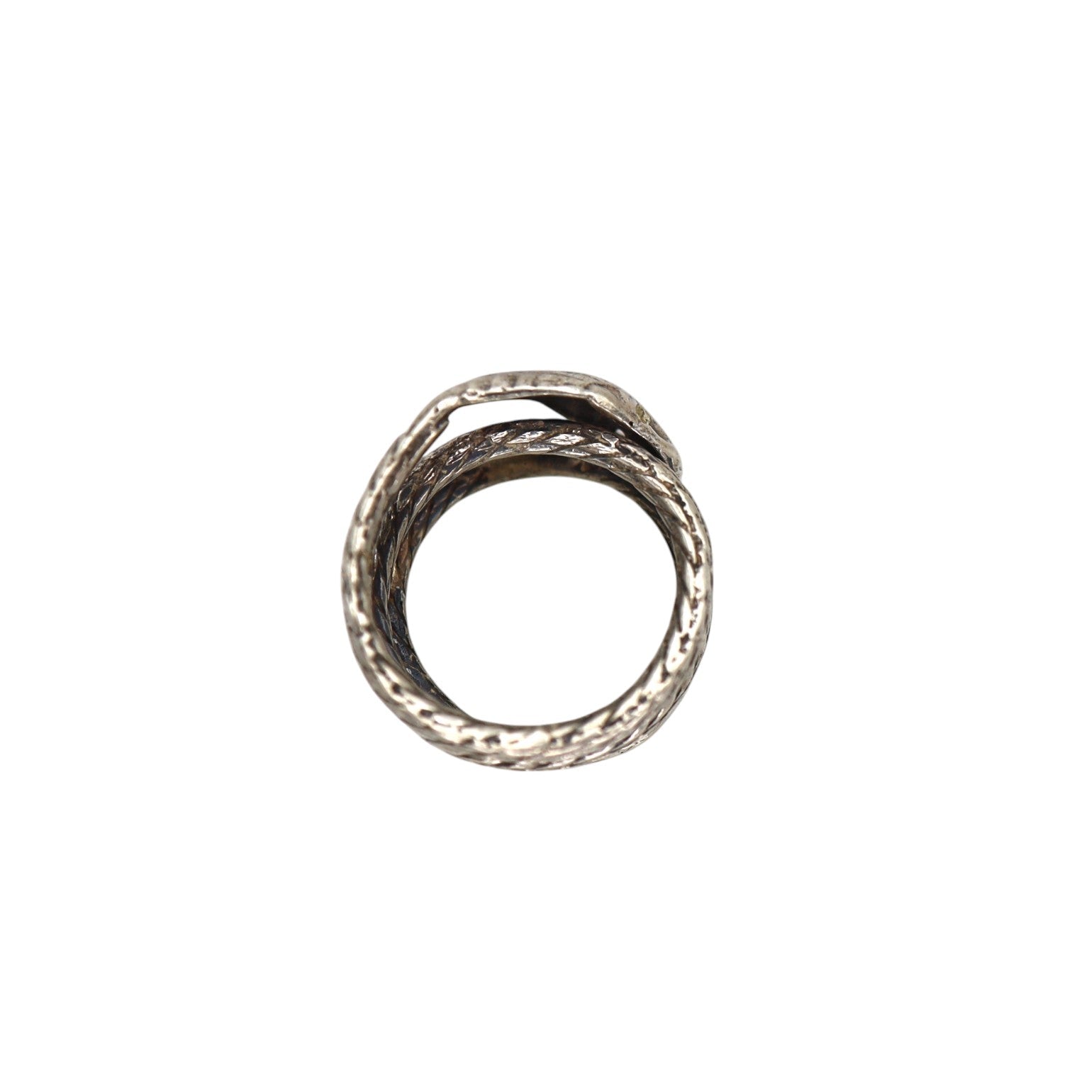 Antique Sterling Silver Snake Ring - Petra Star