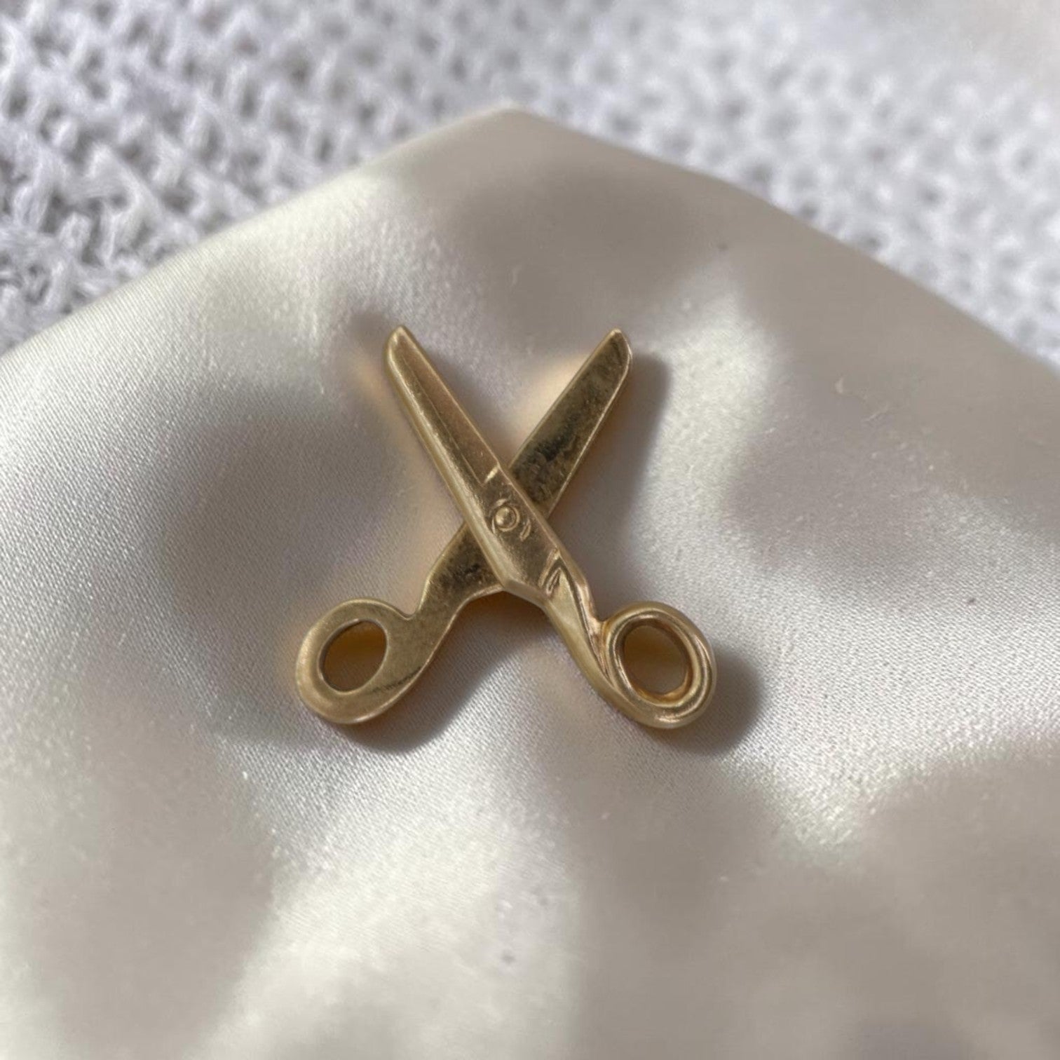 Antique Victorian 14K Yellow Gold Scissor Charm — JMF, Circa 1890s