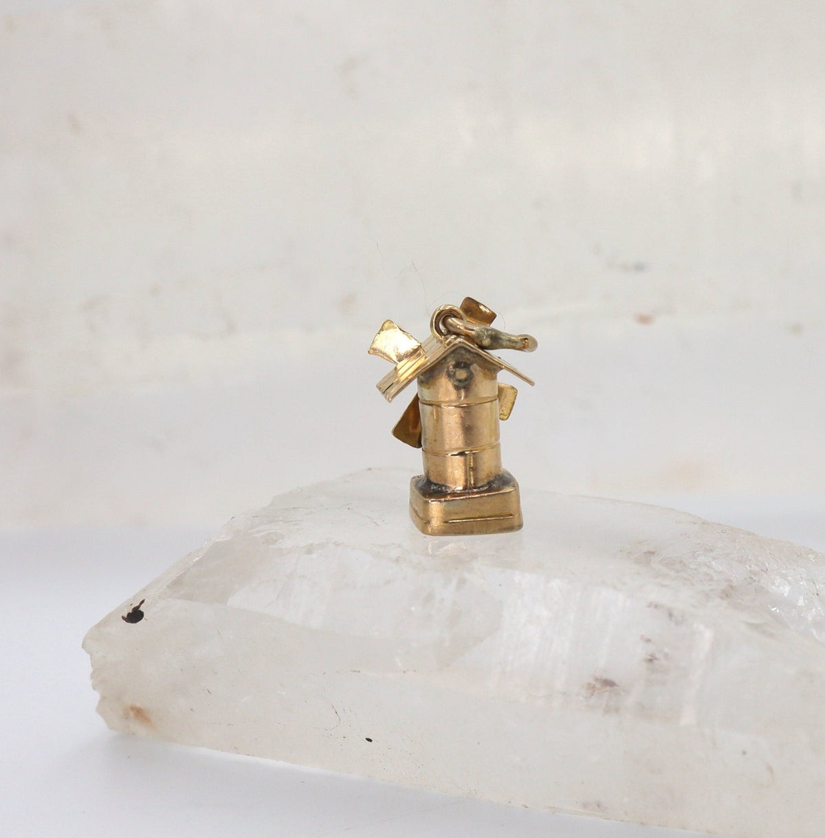 Antique Windmill Charm (9k Pink Gold) - Petra Star