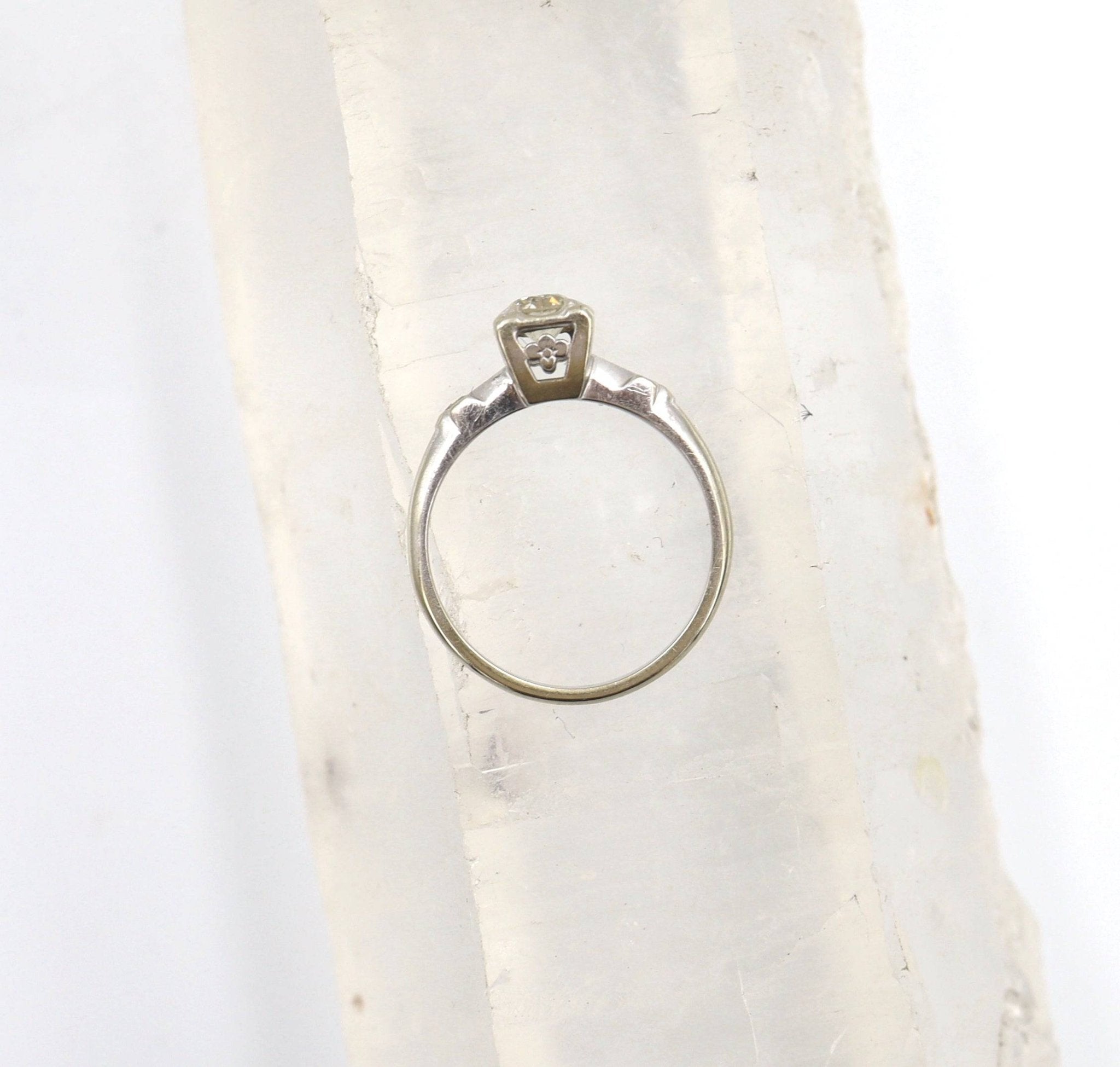 Art Deco Cherry Blossom Ring - Petra Star