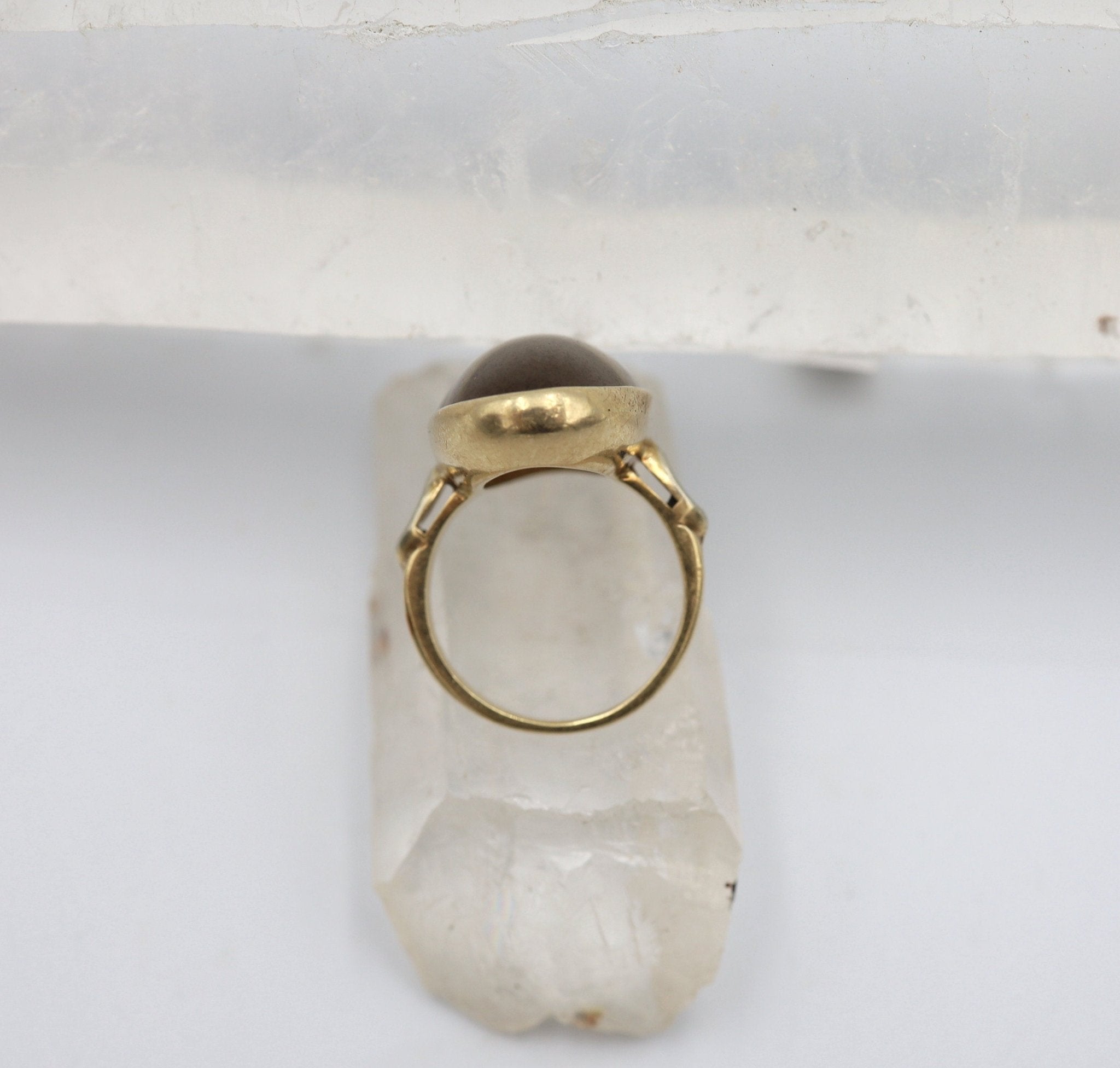 Art Deco Dendritic Agate Ring - Petra Star