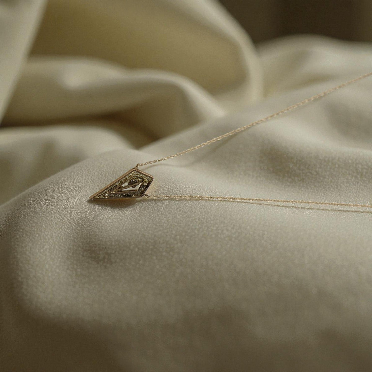 Art Deco Diamond Stickpin Conversion Necklace - Petra Star