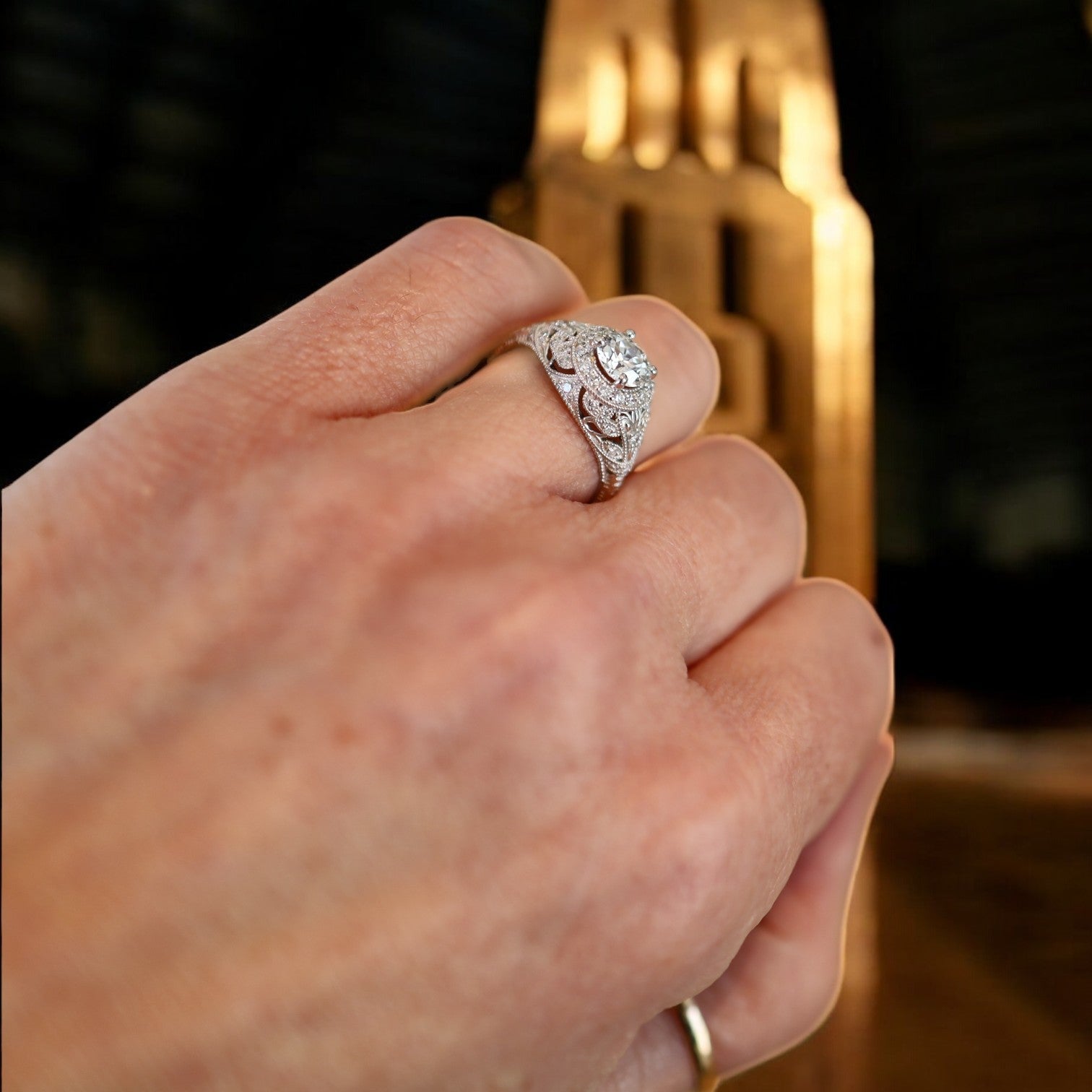Art Deco-Inspired Diamond Ring - Petra Star