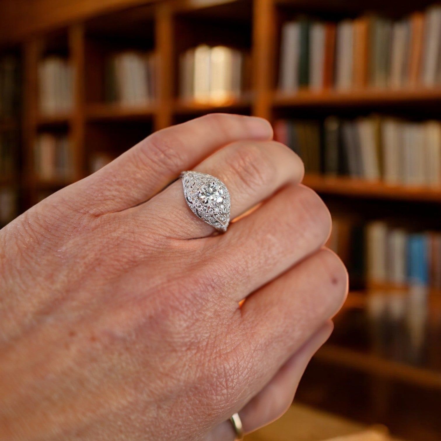 Art Deco-Inspired Diamond Ring - Petra Star