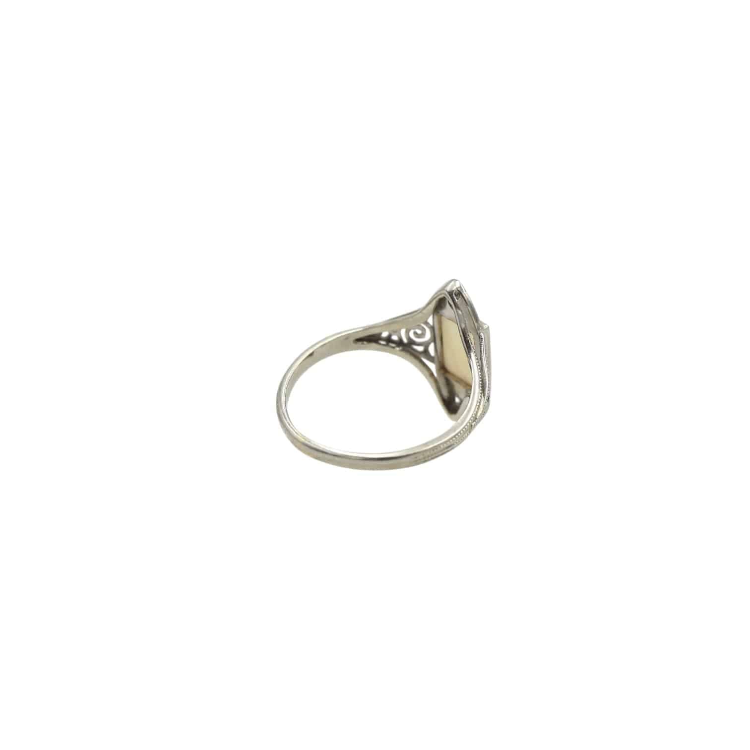 Art Deco Opal and Diamond Ring - Petra Star