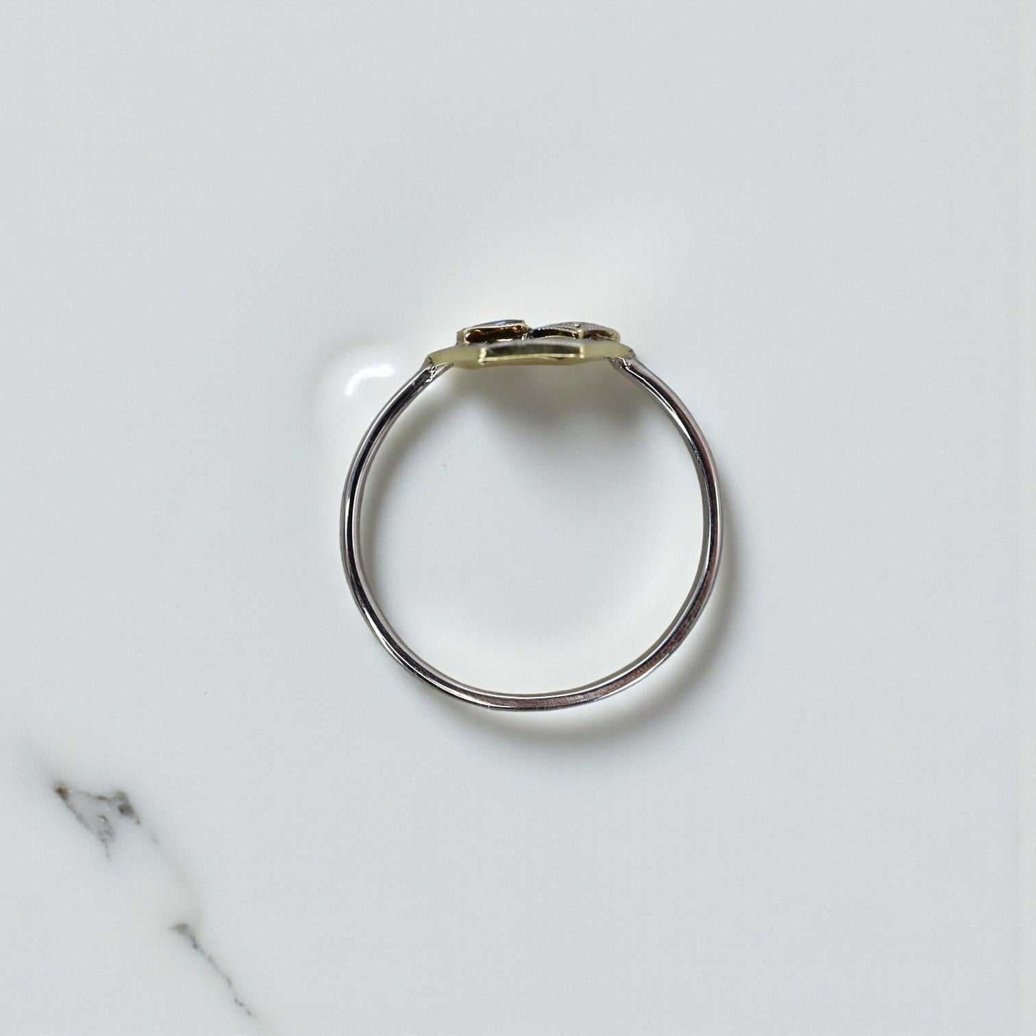Art Deco Sapphire and Diamond Ring in Platinum - Petra Star