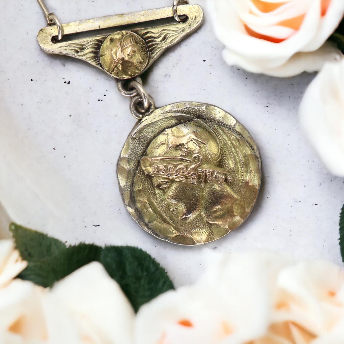 Art Nouveau C.D. Peacock Medallion - JL1842 - Petra Star