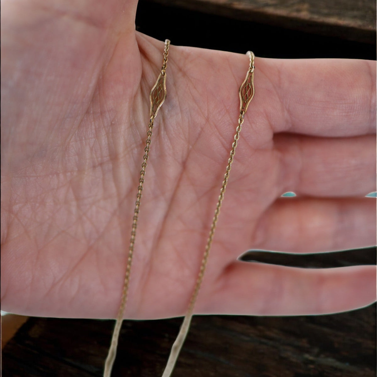 Art Nouveau Gold Filled Chain - Petra Star