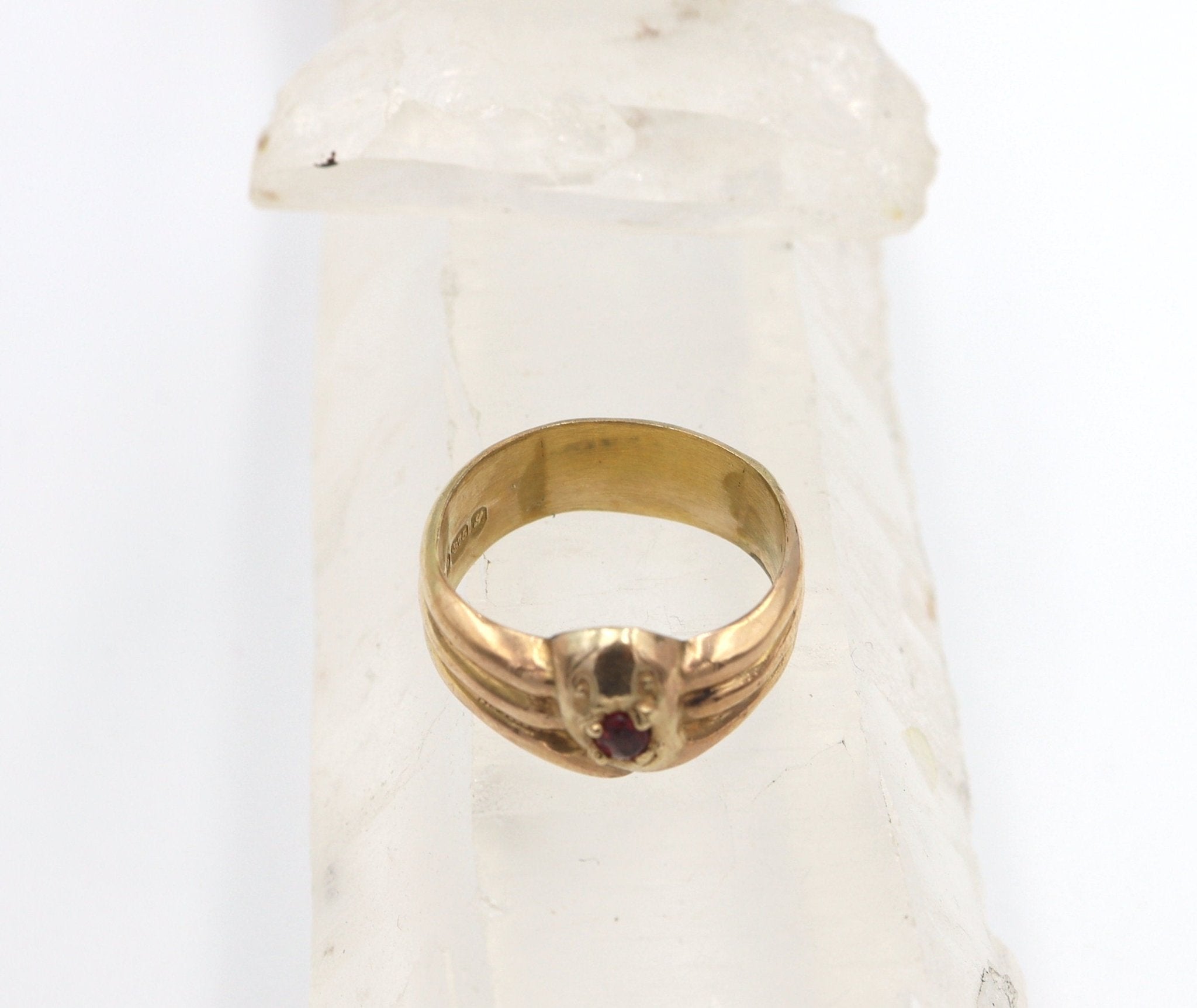 Art Nouveau Snake Ring in 9k Rose Gold - Petra Star