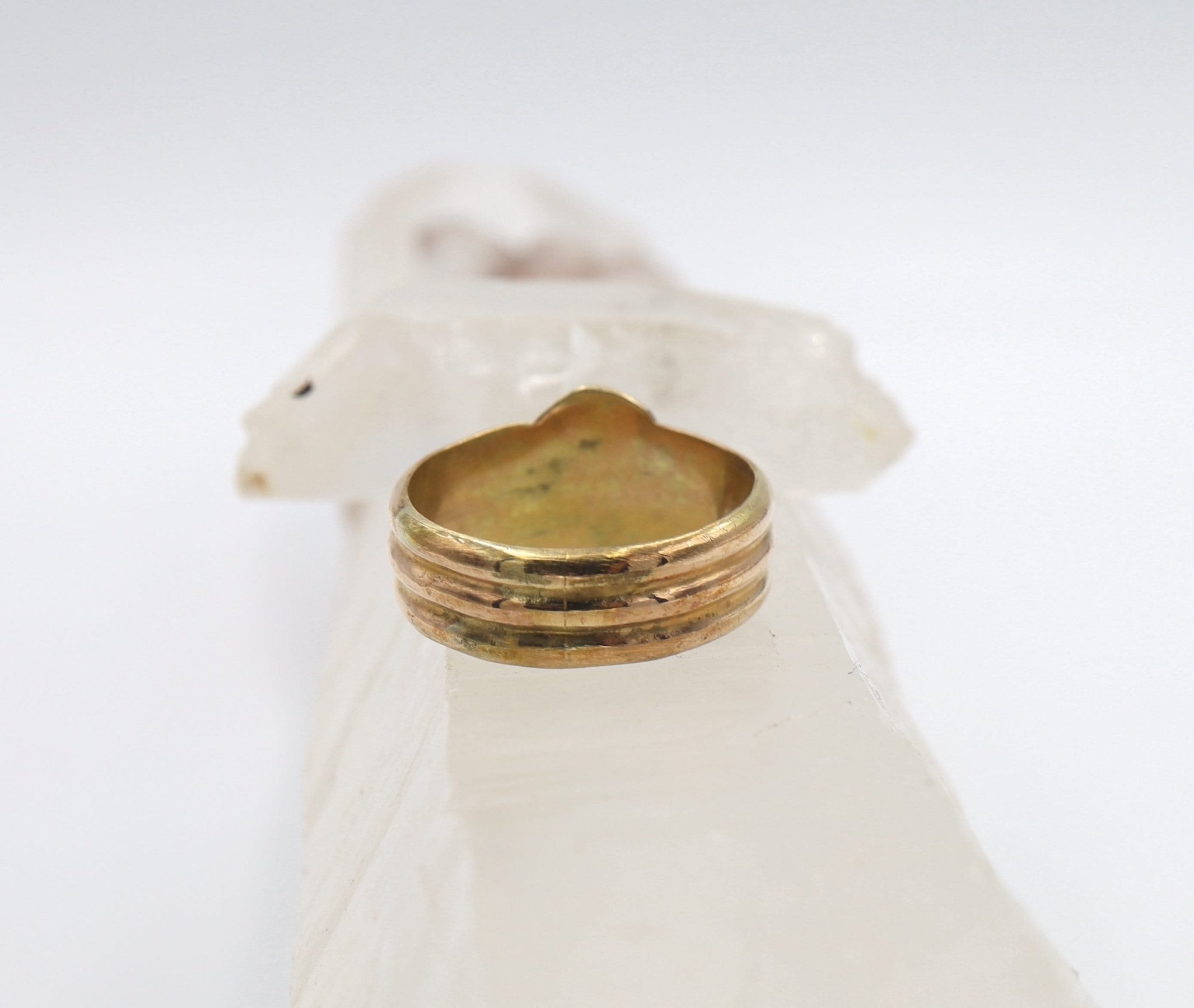 Art Nouveau Snake Ring in 9k Rose Gold - Petra Star