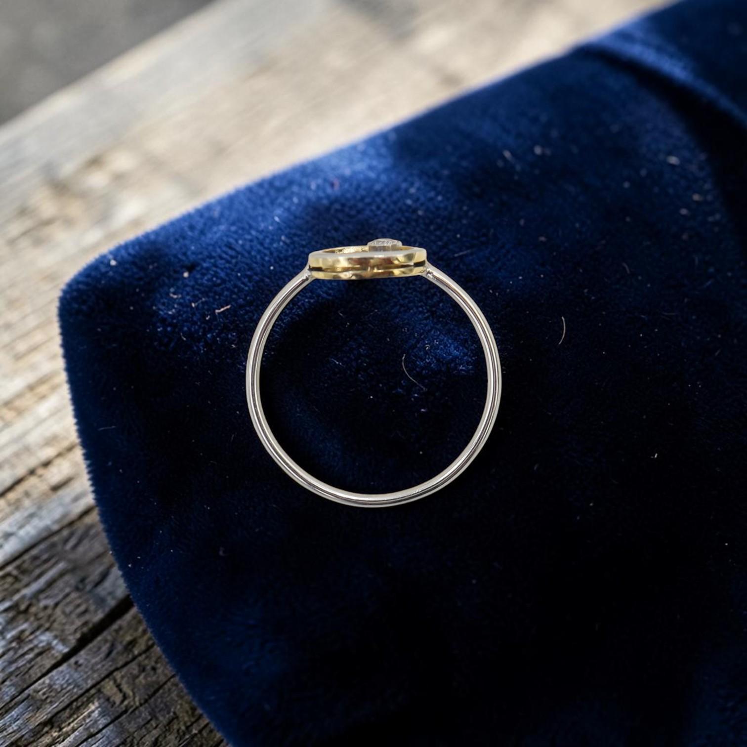Arts & Crafts Platinum Diamond Ring, Old European Cut, Circa 1905 | Petra Star - Petra Star