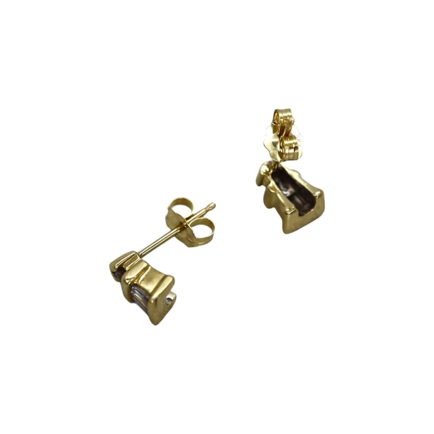 Baguette Diamond Studs - Petra Star