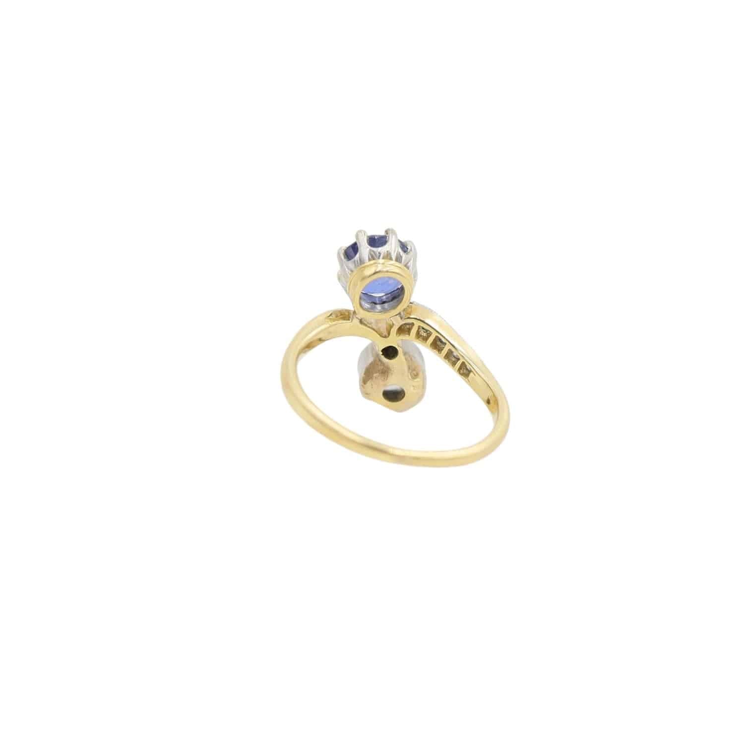 Belle Époque Toi et Moi Sapphire & Diamond Ring - Petra Star