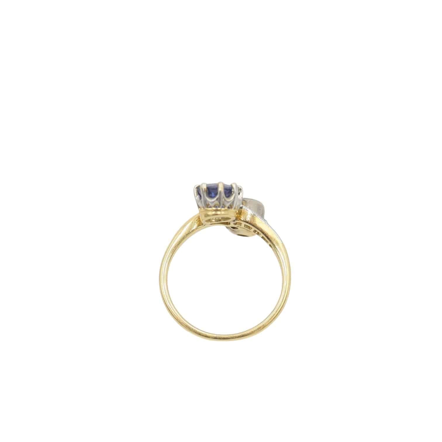 Belle Époque Toi et Moi Sapphire & Diamond Ring - Petra Star