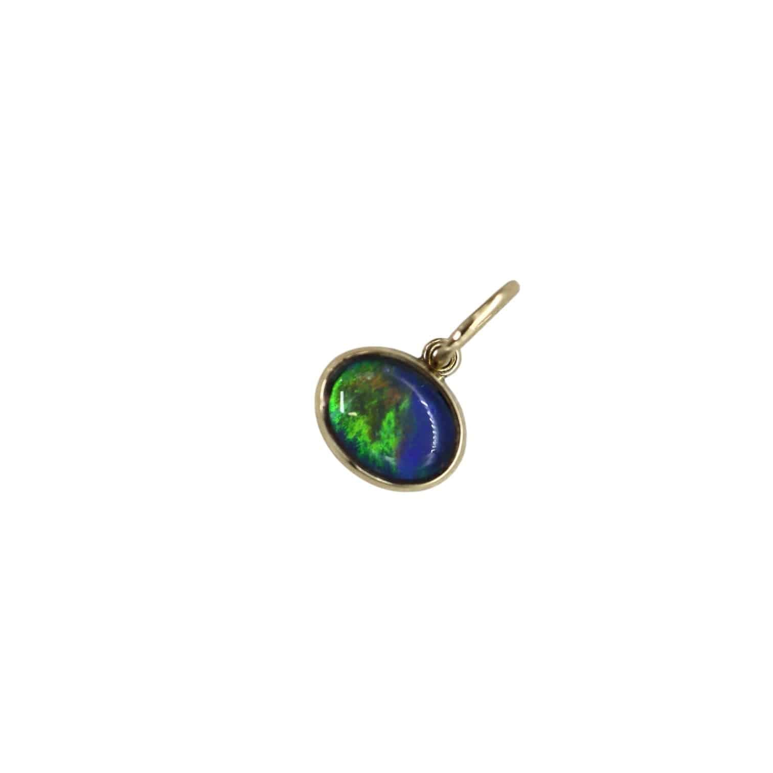 Bespoke Bezel-Set Opal Earrings - Petra Star
