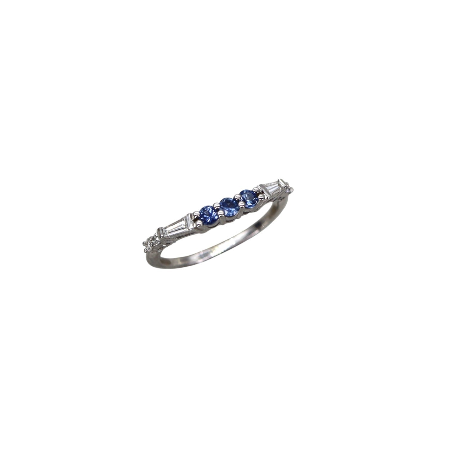 Bespoke Sapphire + Diamond Band - Petra Star