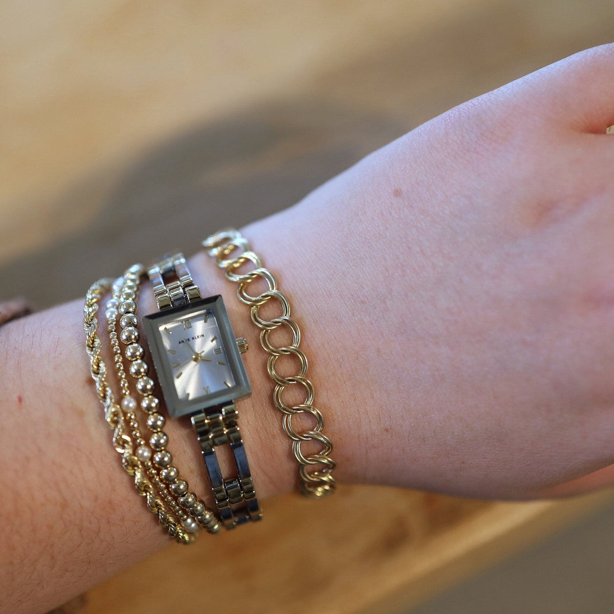 Charm Bracelet 14k Yellow Gold 7.5 " 5.7MM Wide Bracelet - Petra Star