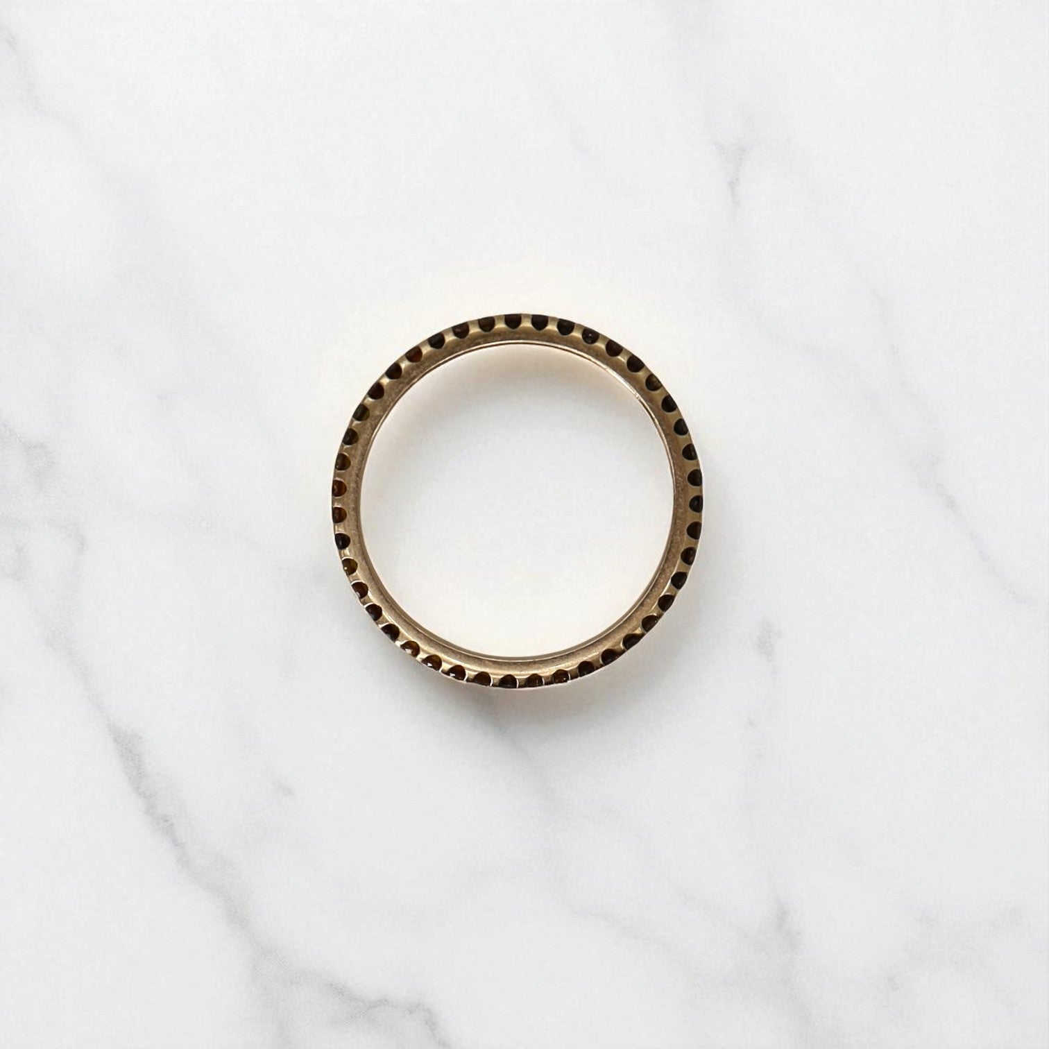 Custom 18k Rose Gold & Cognac Diamond Eternity Band - Petra Star
