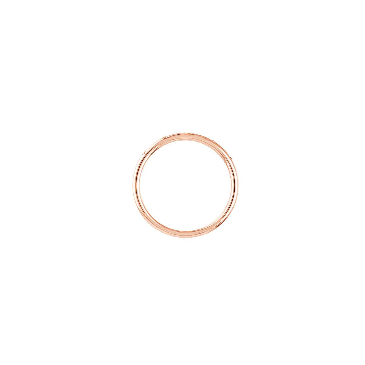 Diamond Flush Set Band in 14k Gold - Petra Star