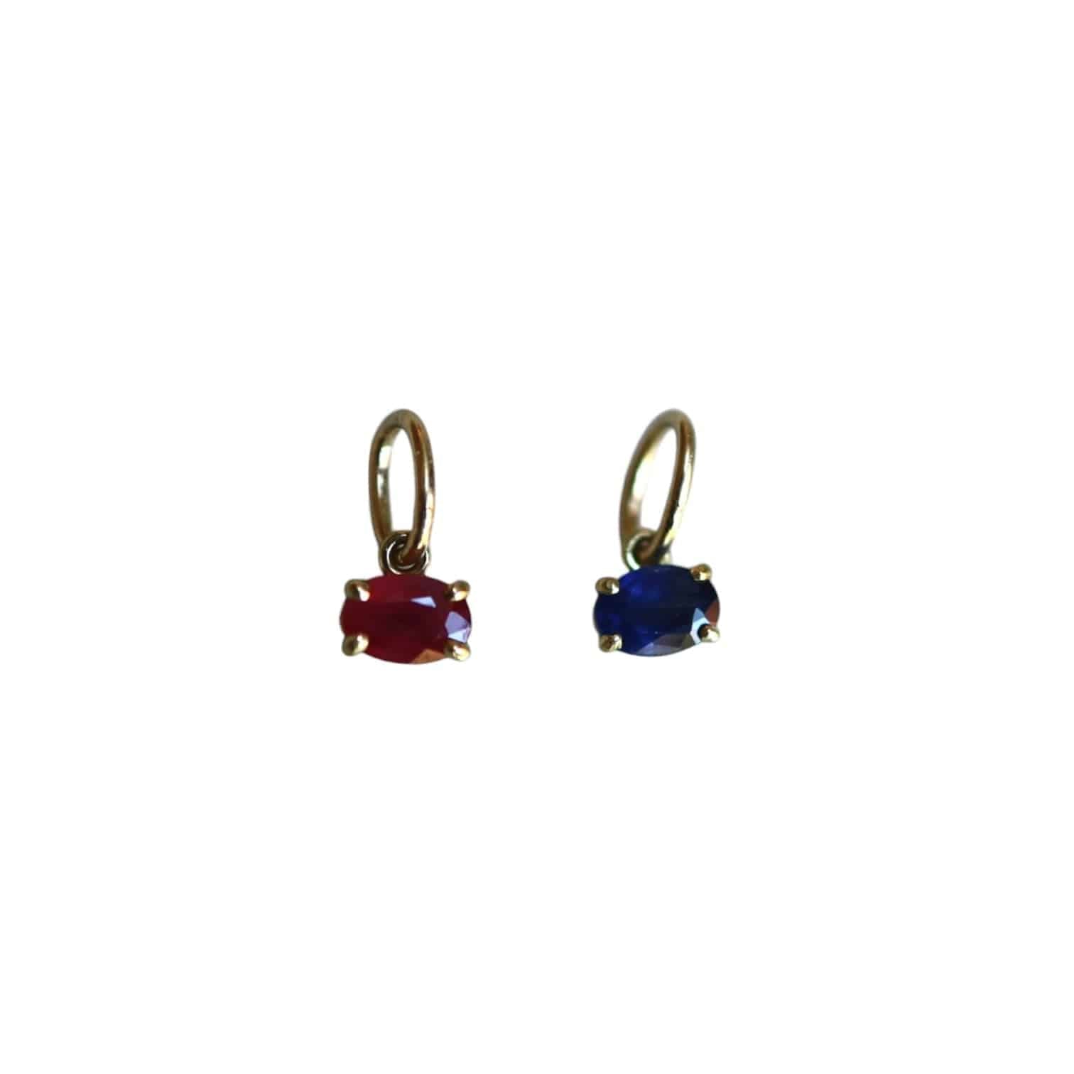 East-to-West Sapphire Pendant – Recycled 18k Yellow Gold, 0.40 ct Reclaimed Sapphire - Petra Star