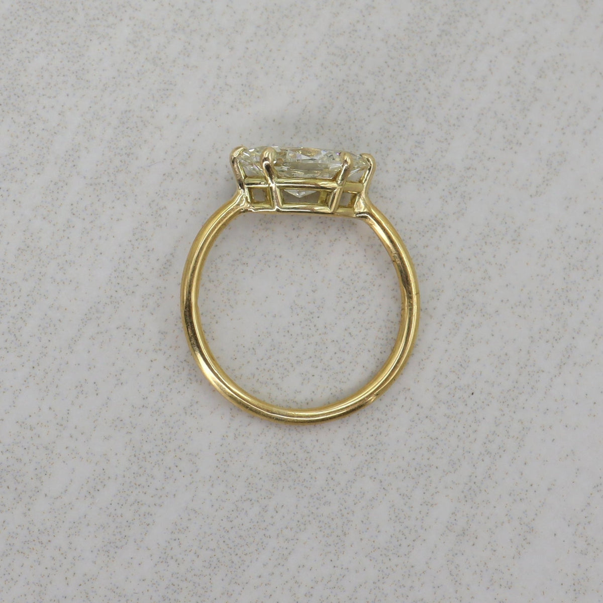East-West Marquise Diamond Ring in Recycled 22k & 18k Gold (GIA Lab Report, Customizable) - Petra Star