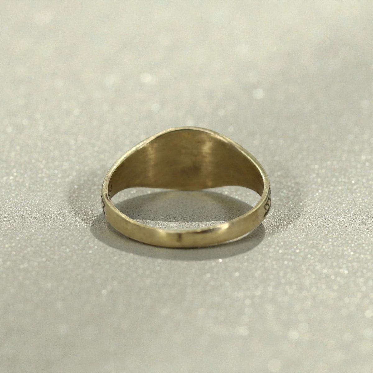 Edwardian Ostby & Barton Signet Ring – 10k Yellow Gold Pinky - Petra Star