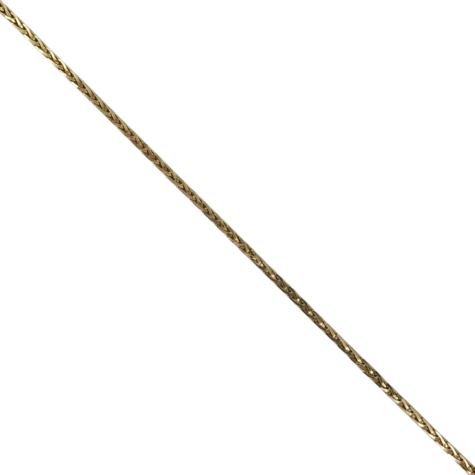 Elegant 14k Gold Chain Necklace – Intricate Weave, 19" Length, 4.3g - Petra Star