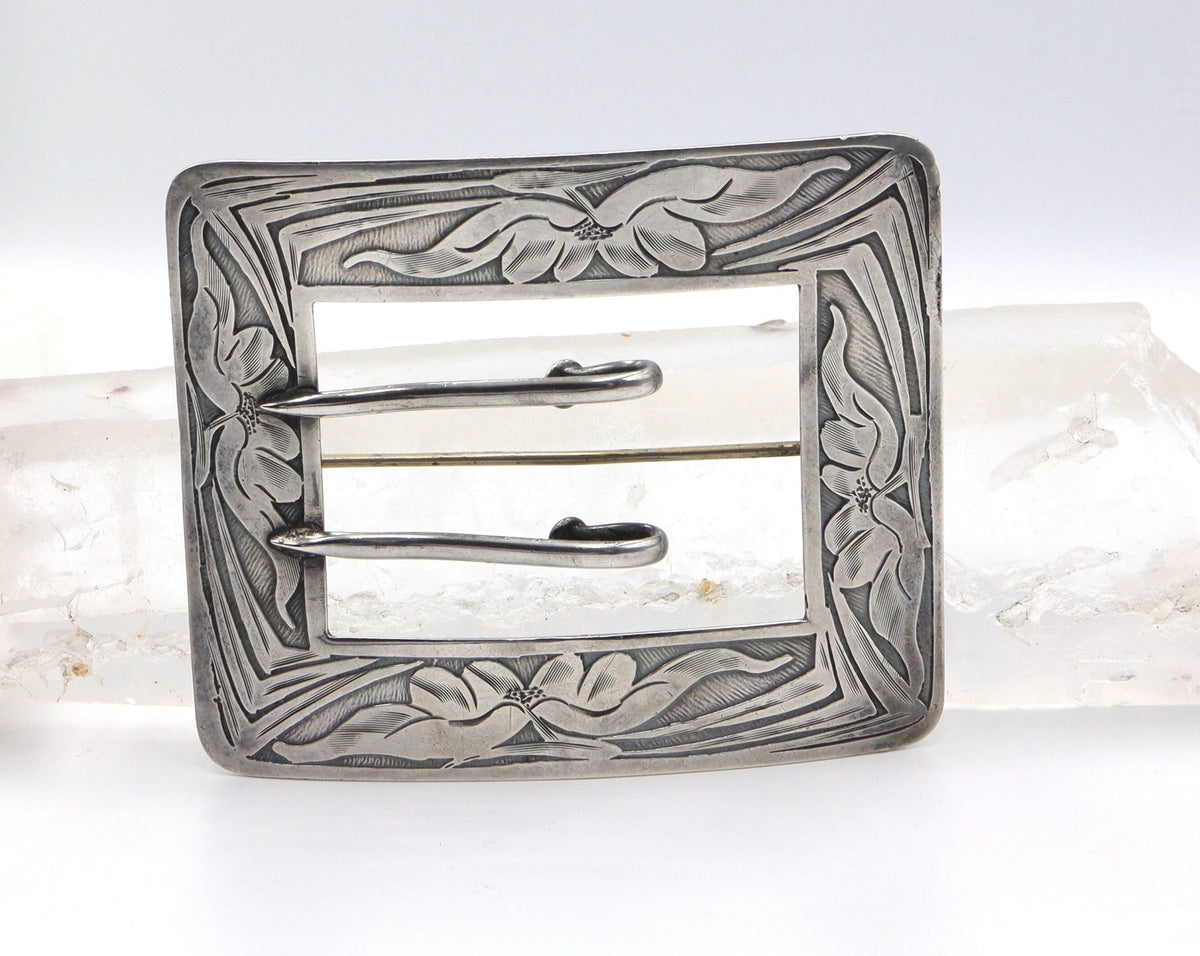 Extra-Large Art Nouveau Buckle Brooch - Petra Star