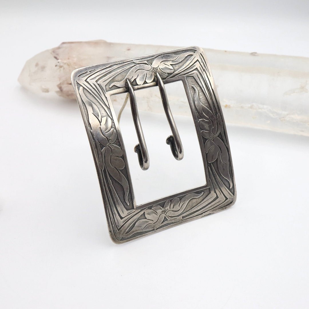 Extra-Large Art Nouveau Buckle Brooch - Petra Star
