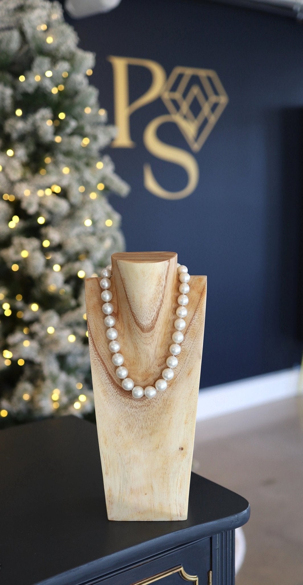 Extraordinary South Sea Pearl Necklace with Pavé Diamond Clasp - Petra Star