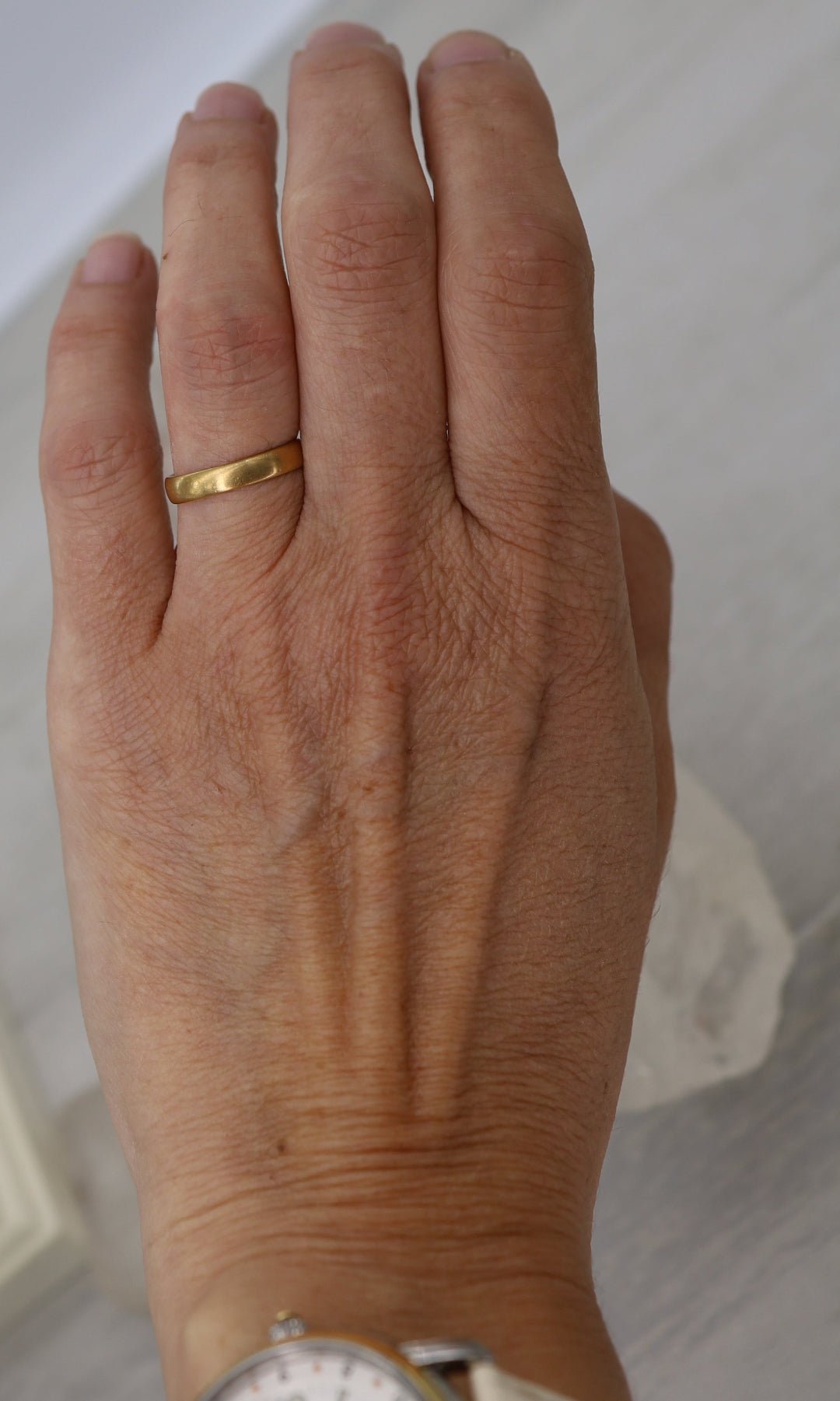 Georgian 22k Gold Band - Petra Star