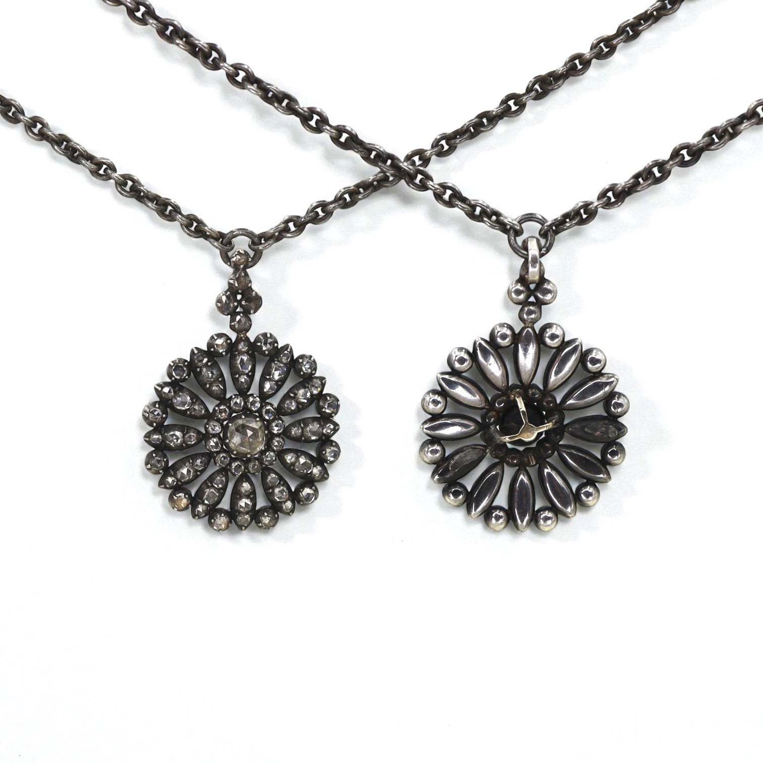 Georgian Rose Cut Diamond Pendant - Petra Star
