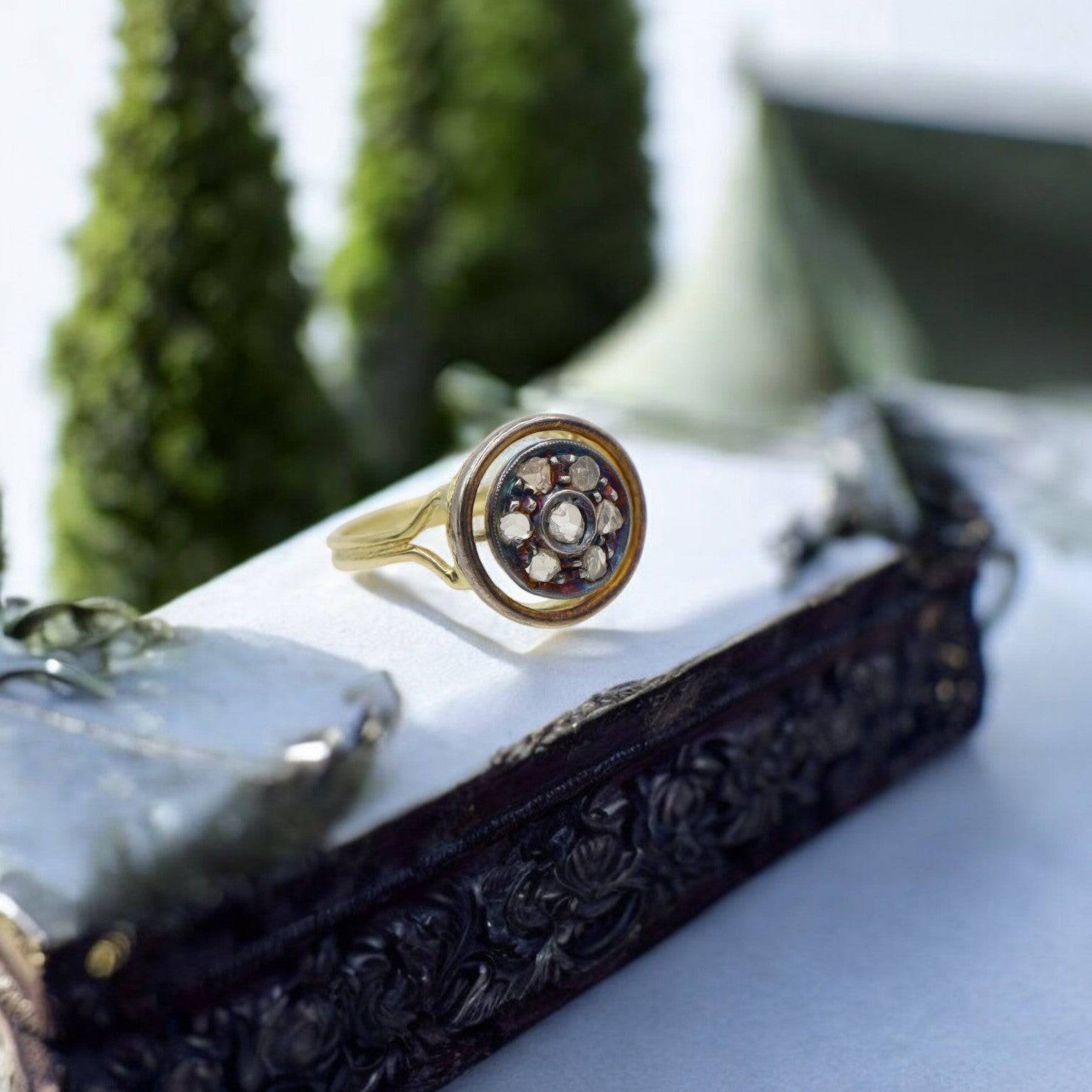 Georgian Rose-Cut Diamond Ring - Petra Star