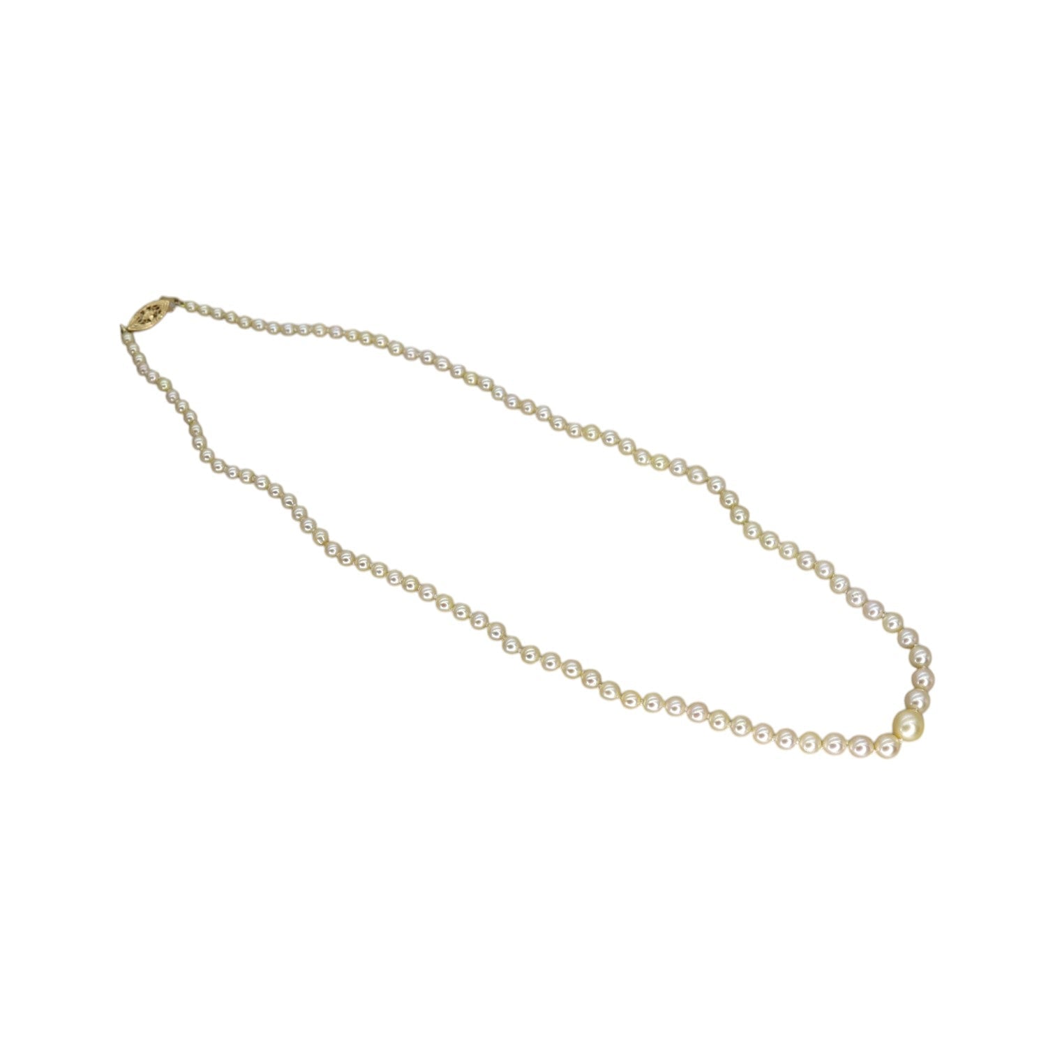 Graduated Pearl Necklace - Petra Star
