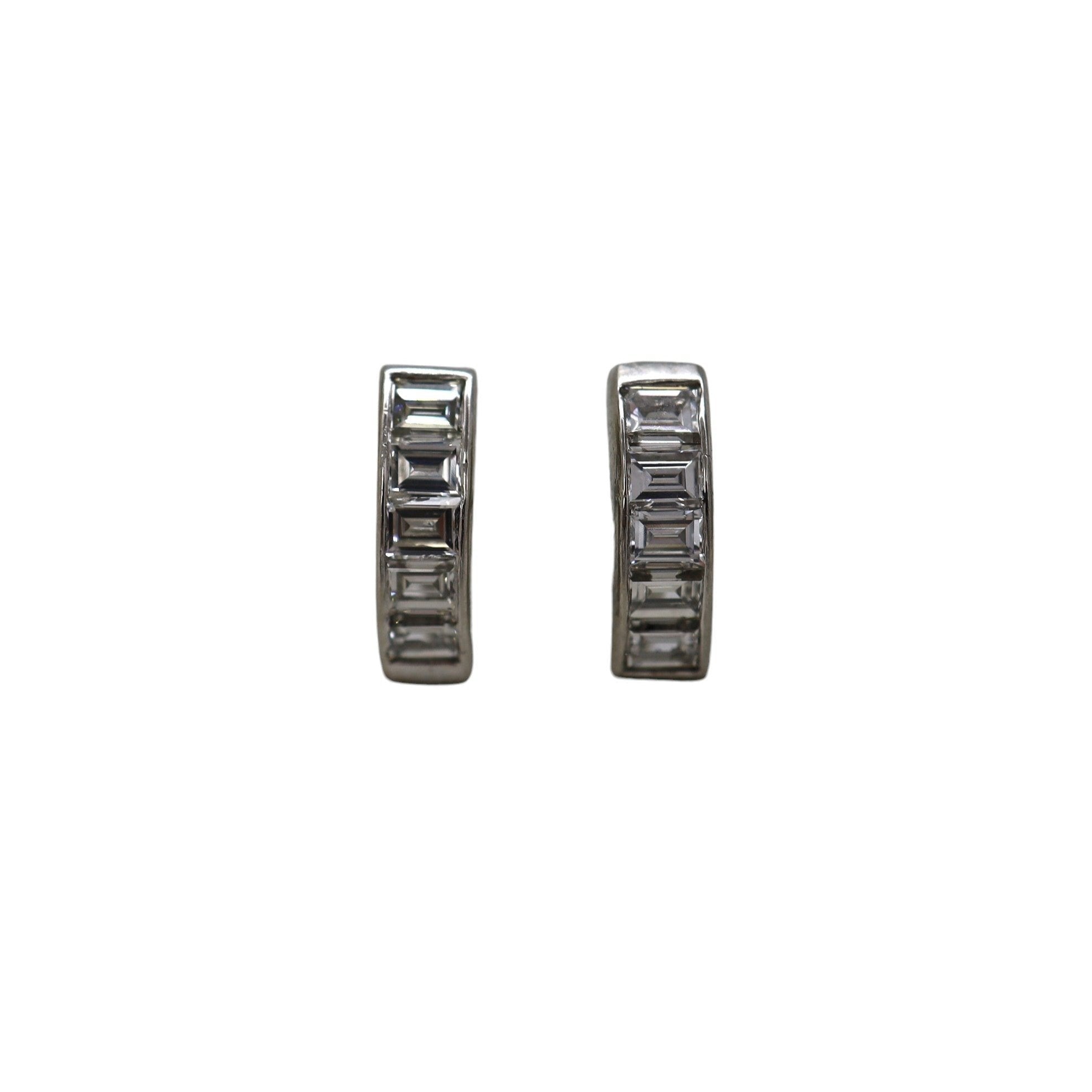 Half-Hoop Diamond Earrings - Petra Star