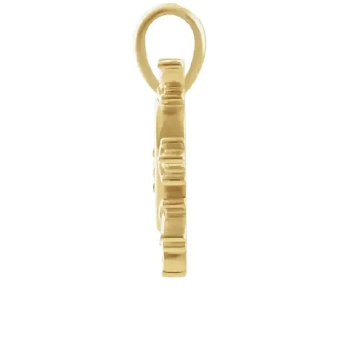 Heart of Daggers Diamond Pendant – 14k Gold Natural Diamond | Made to Order - Petra Star