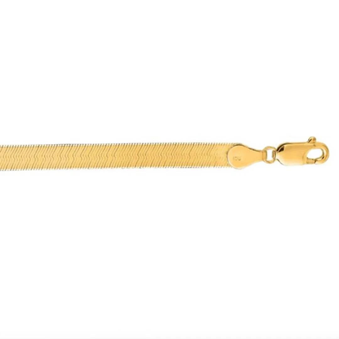 Herringbone Chain Solid Gold - Petra Star