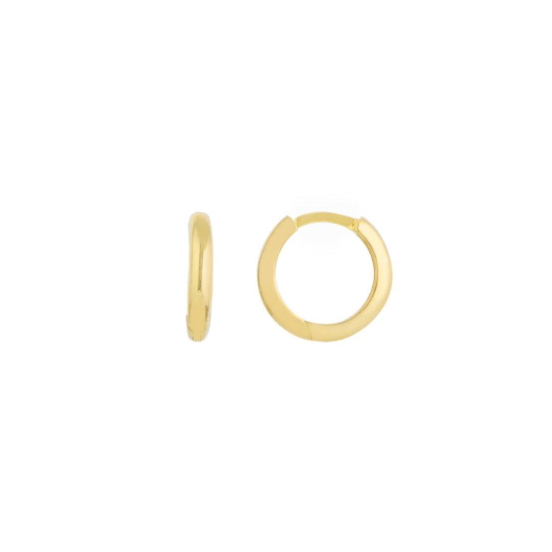Huggie Hoop in 14k Gold - Single Huggie - Petra Star