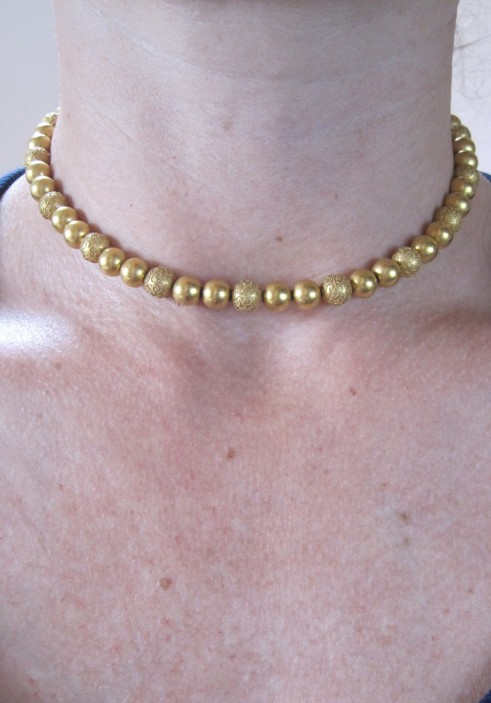 Victorian Etruscan Revival Necklace - Petra Star
