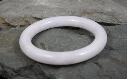 Jade Bangle Bracelet Lavender White Jade Bangle Wrist Size Small  - TH142