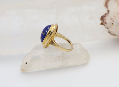 Antique Lapis Mizpah Ring