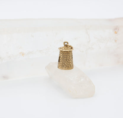 St. Croix Sugar Mill Charm 10k Gold - DK515