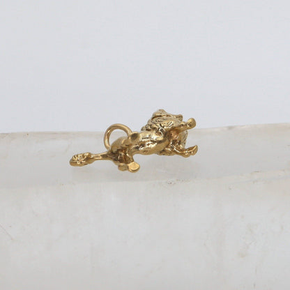 Poodle Charm Heavy 14K Solid Gold Vintage 4.7 Grams - DK484B