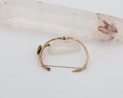 Victorian Bangle Bracelet Gold Filled Bangle Bracelet Childs Size - JL1338