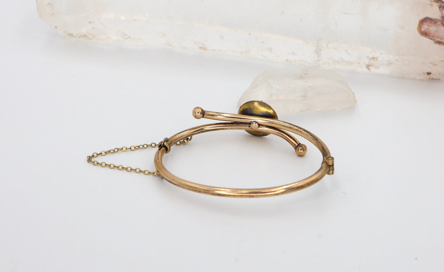 Victorian Bangle Bracelet Gold Filled Bangle Bracelet Childs Size - JL1338