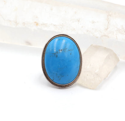 Modernist Turquoise Ring in Silver - JL1702