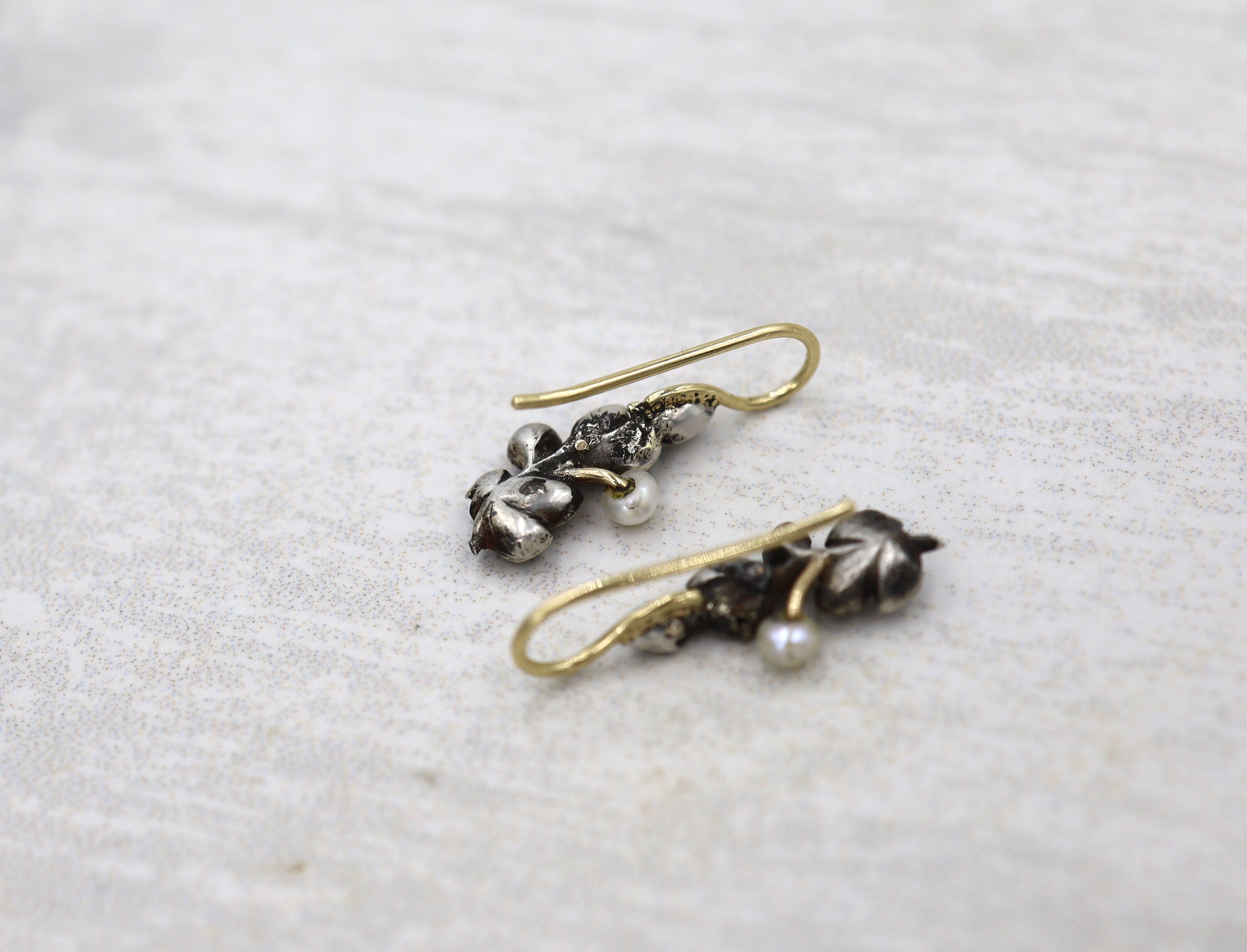 Georgian Diamond Drop Earrings - JL1757 - Petra Star