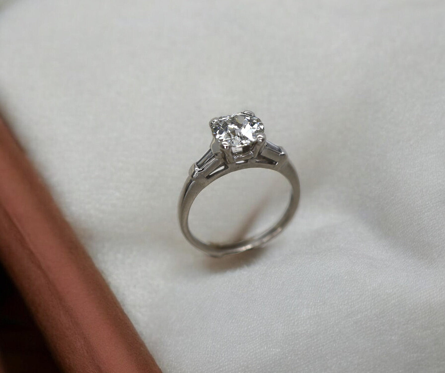 Art Deco Engagement Ring 1.77 cts Old European Cut GIA