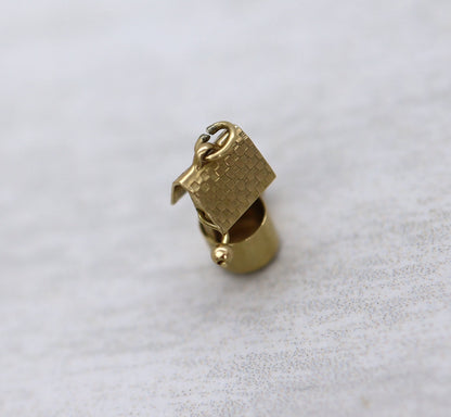 Vintage Wishing Well Charm 14k Gold - LM102C